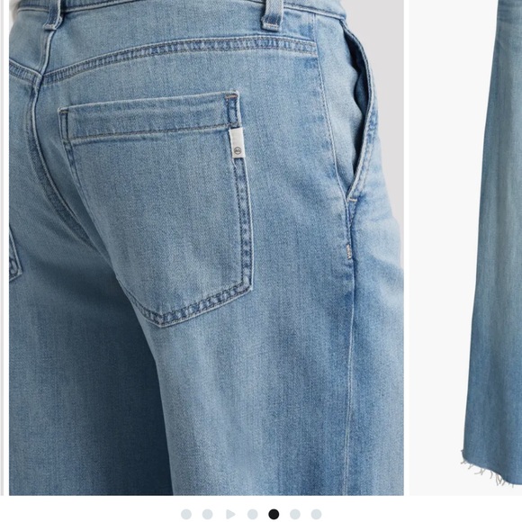 AG Stella Raw Hem Low Slung Palazzo Jeans Size 28 - Picture 4 of 10
